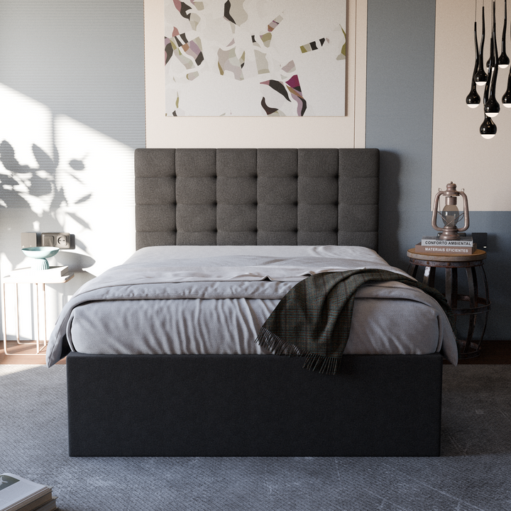 Edith Fabric Drawer Bed Frame (Water Repellent)