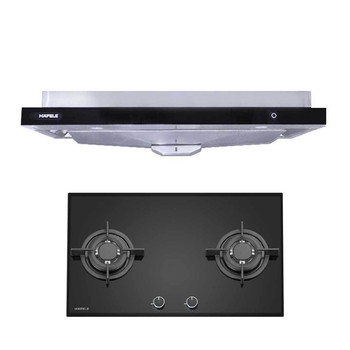 [BUNDLE] Hafele 90cm Semi Integrated Hood 536.88.133 + Hafele 80cm Gas Hob (PUB) 538.01.946