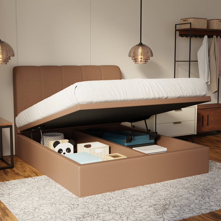 Caldrin Fabric Storage Bed Frame (Water Repellent & Pet Friendly) by Somnuz