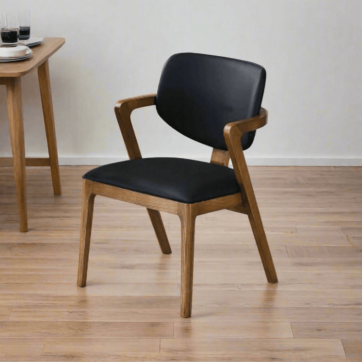 Lolia Faux Leather Ash Wood Dining Chair (Pet Friendly)