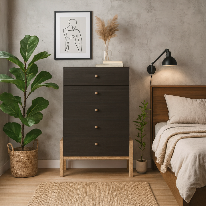 Vireo Wooden Chest of Drawer (89cm)
