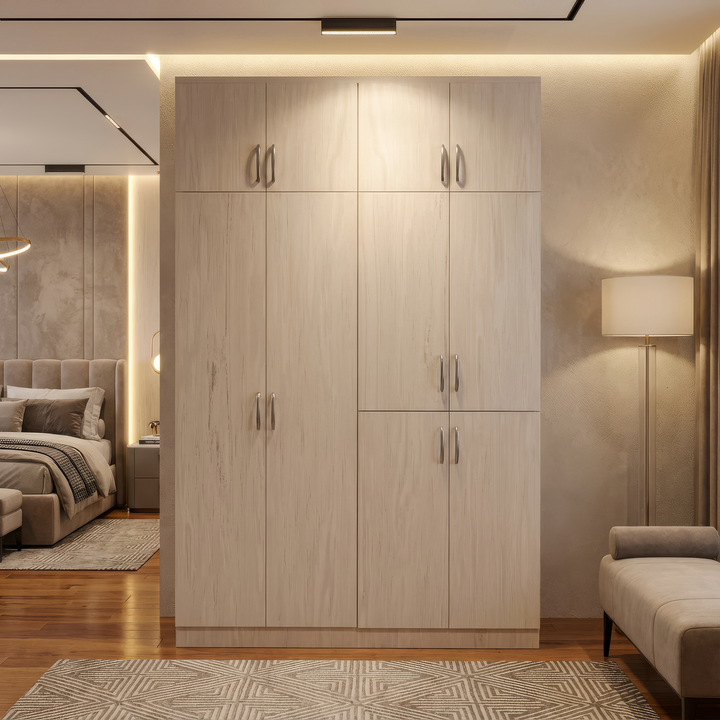 Melissa Open Door Solid Plywood Wardrobe (5ft)