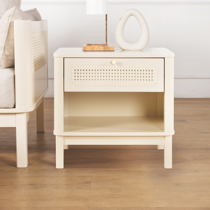 Vorie Rattan Side Table