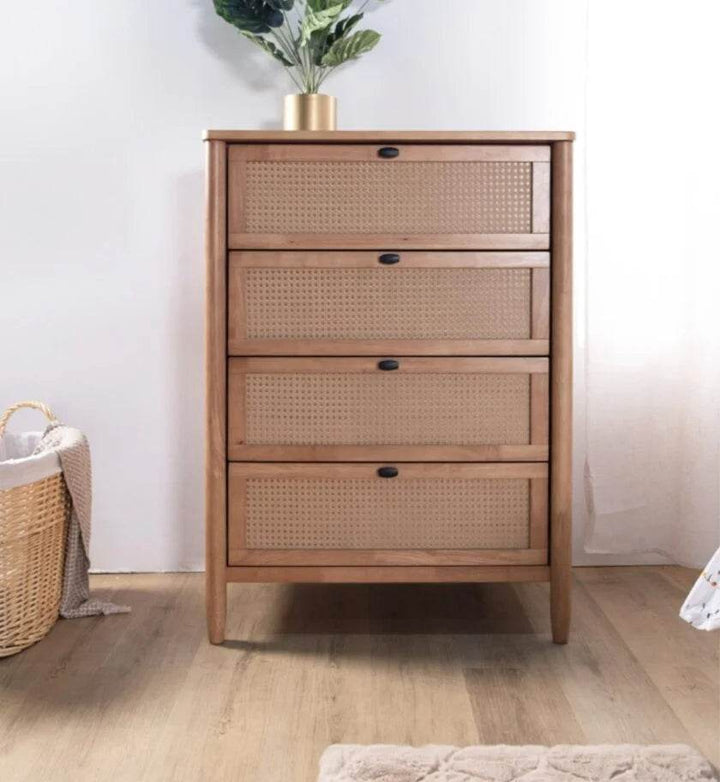 Delora Rattan Wooden Chest of Drawer