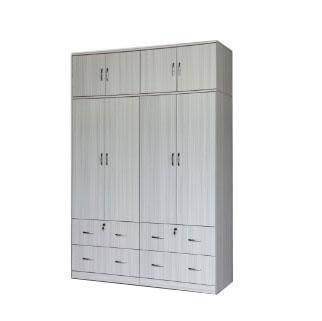 Dennie 5ft White Wash Open Door Wardrobe