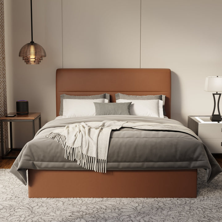 Lysara Faux Leather Drawer Bed Frame (Pet Friendly) by Somnuz
