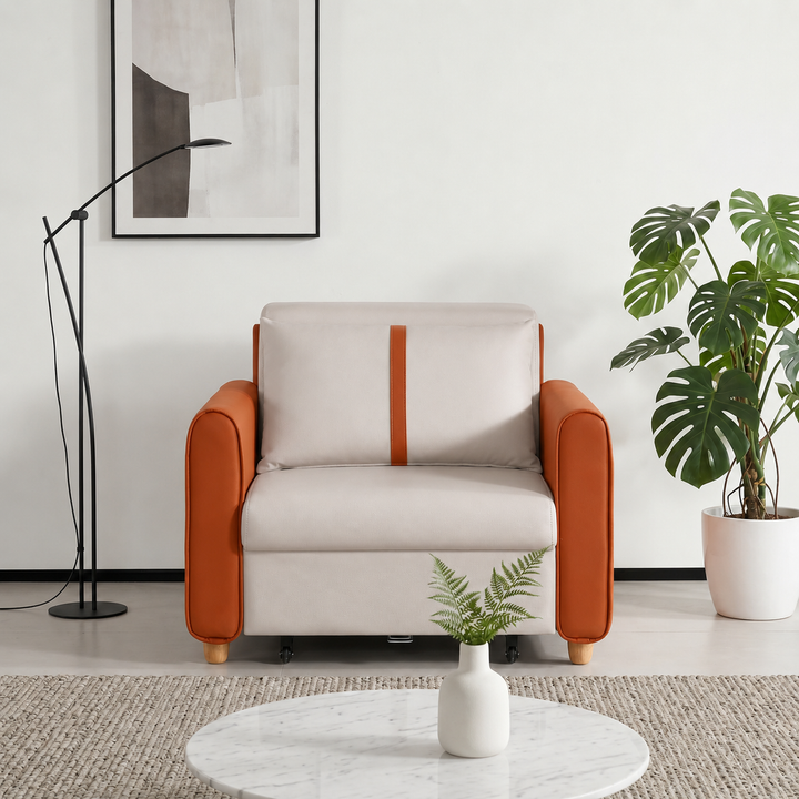 Bravira Faux Leather Sofa Bed