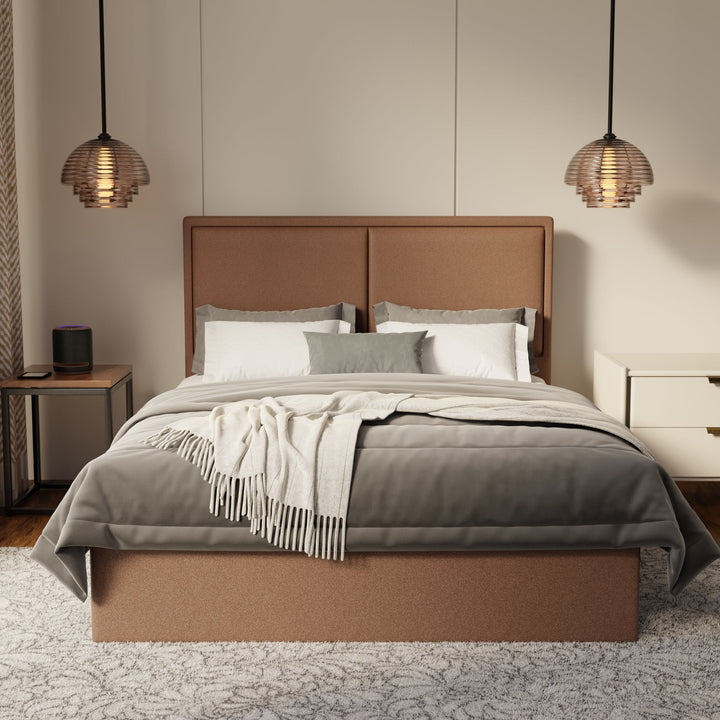 Bravelle Fabric Drawer Bed Frame (Water Repellent & Pet friendly) by Somnuz