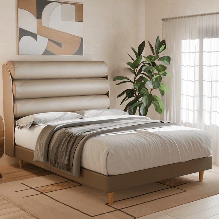 Gobbee Faux Leather Bed Frame