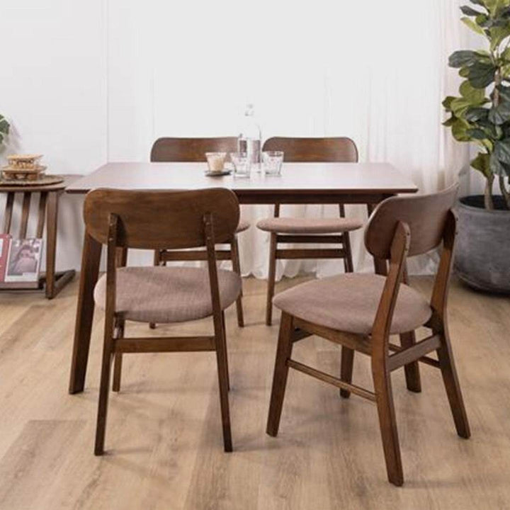 Leighton Walnut Wooden Dining Table