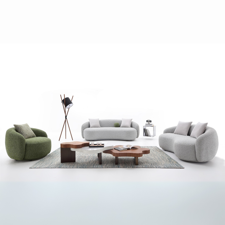 Ottavio Fabric Sofa (Grey)
