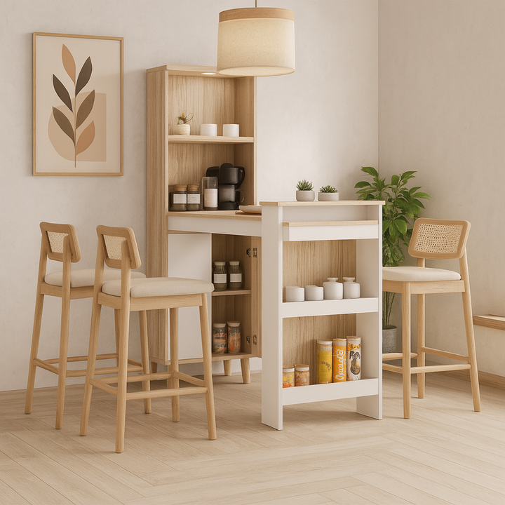 Halcyon Bar Set (1+4) | Scandinavian Minimalist Style