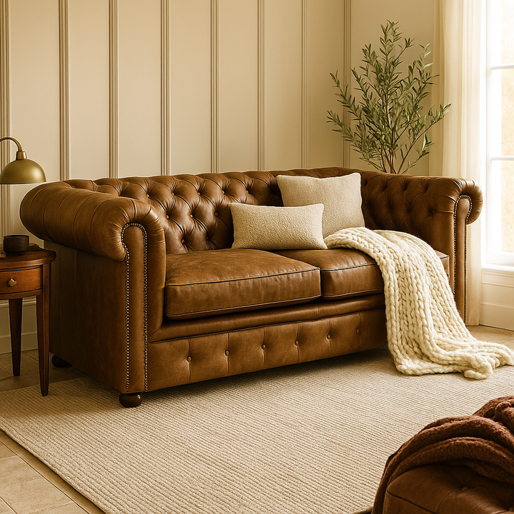 Richmoore Chesterfield Premium Leather Sofa
