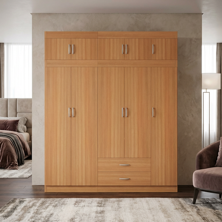 Quinton 5 Door Open Wardrobe with Top