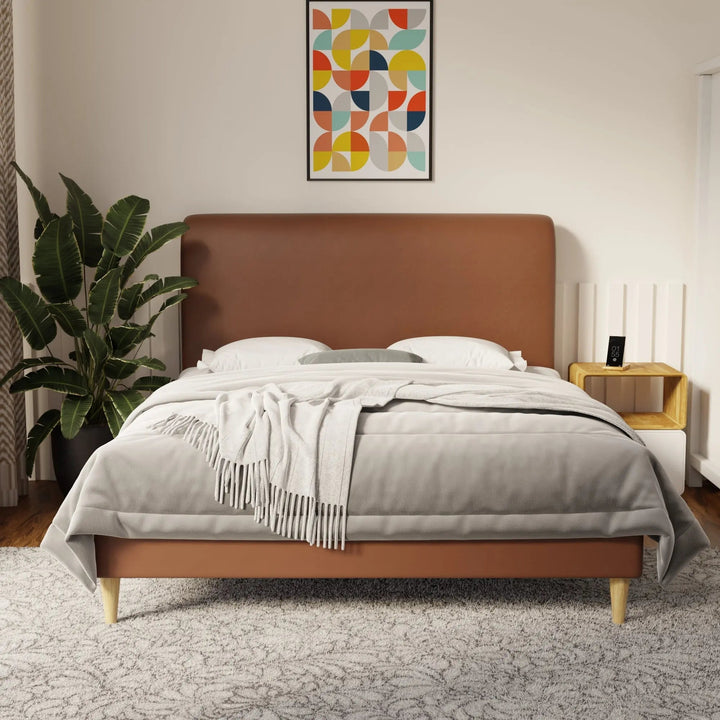 Vintaro Faux Leather Bed Frame (Pet Friendly) by Somnuz