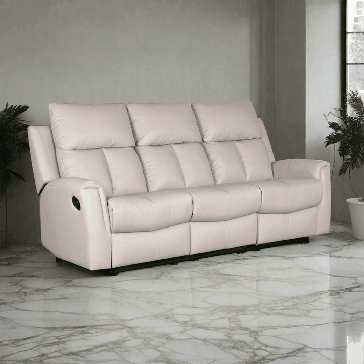 Tessa Genuine Leather Recliner Sofa