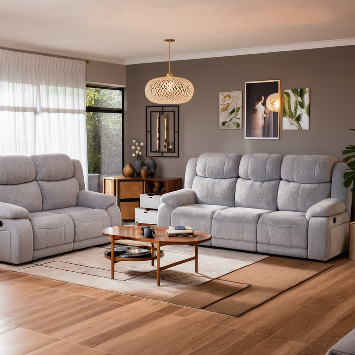 Raymond Teddy Fabric Recliner Sofa