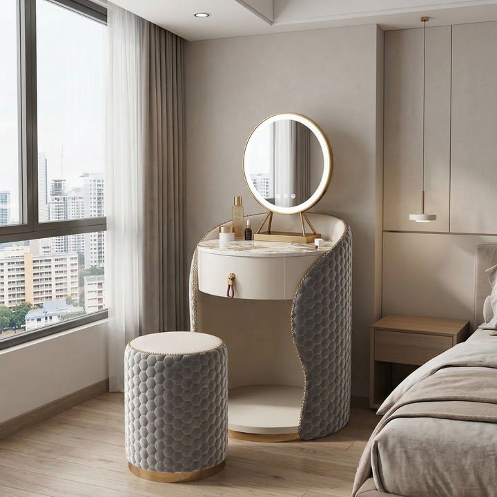 Aerira Dressing Table (Includes Mirror)