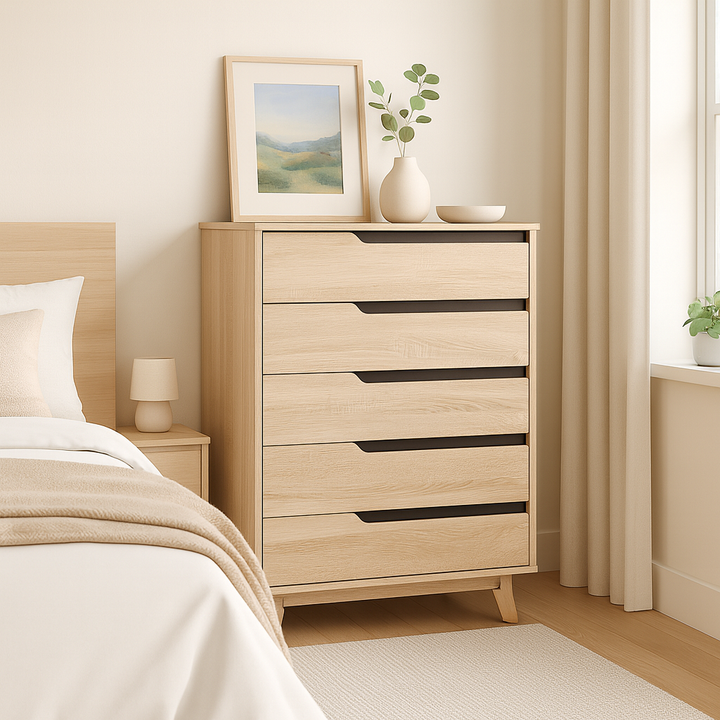 Trystan Wooden Chest of Drawer (80cm)