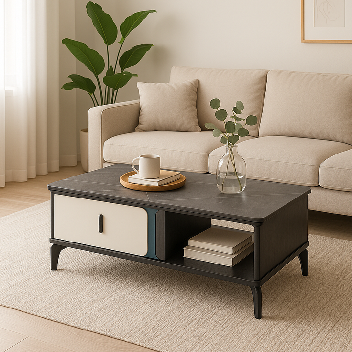 Camie Coffee Table (Matte Grey)