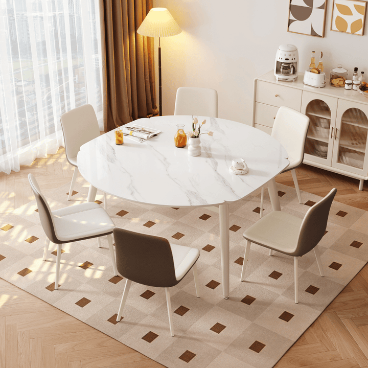 Verilon White Extendable Dining Set by Esteller
