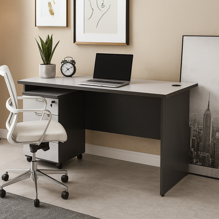 Aster Study Table (150cm) with Mobile Pedestal