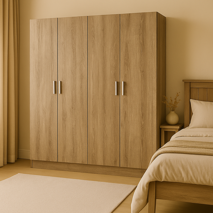 Holdun 4 Door Wooden Wardrobe (4ft)