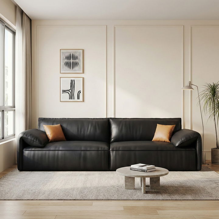 Aira Faux Leather Sofa