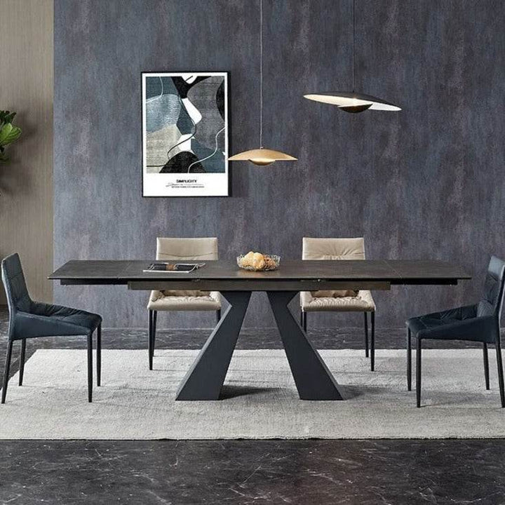 Hadar Sintered Stone Extendable Dining Table
