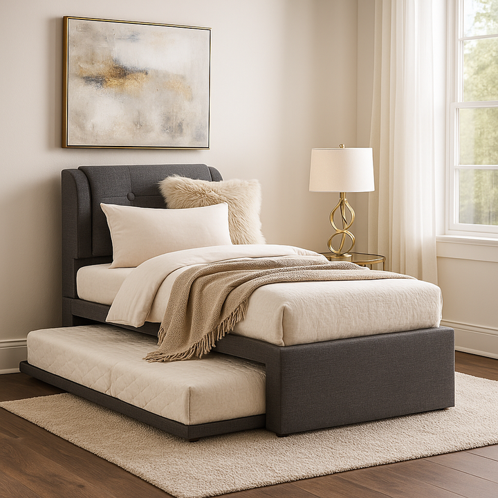 Montana Fabric 3 in 1 Pull Out Bed Frame (Water Repellent)