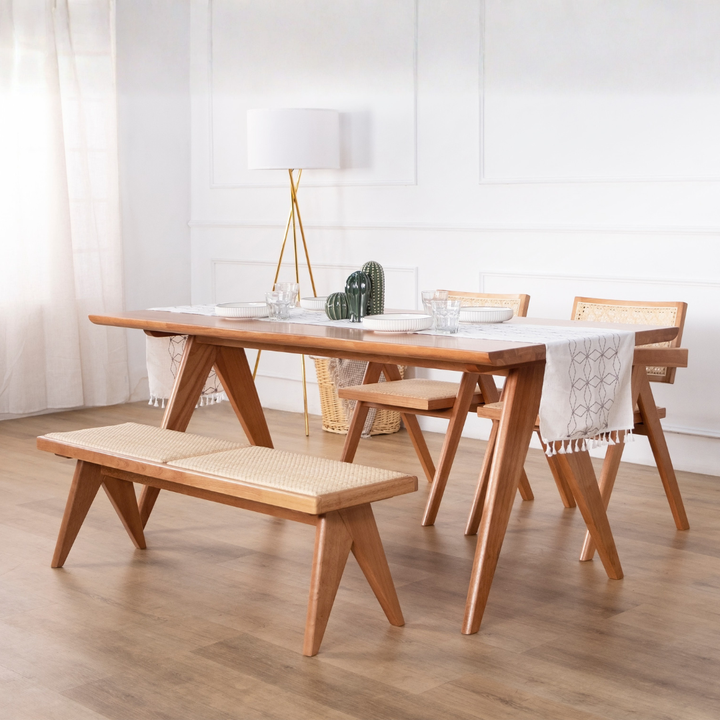 Delora Wooden Dining Table (145cm)