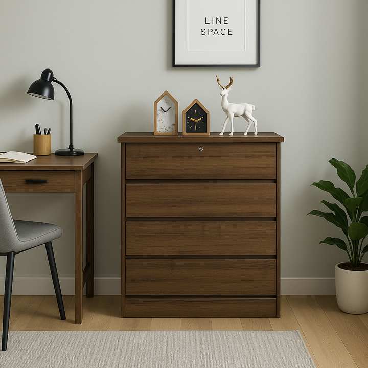 Charlyn Wooden Chest Of Drawer (88cm)