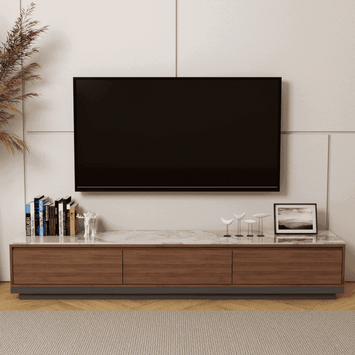 Azeriel Glossy Sintered Stone Tv Console (200cm)