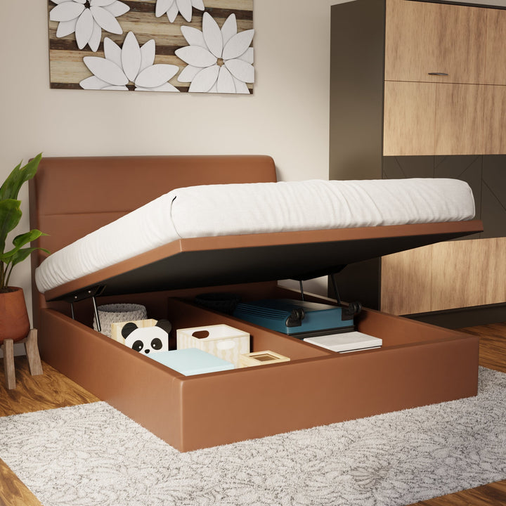 Lysara Faux Leather Storage Bed Frame (Pet Friendly) by Somnuz
