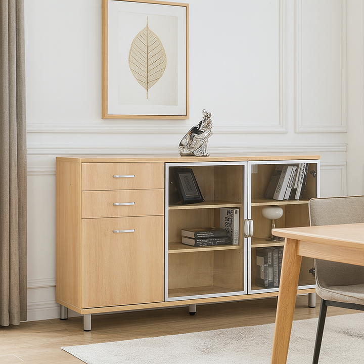 Lucetta Maple Buffet Hutch 1.5m