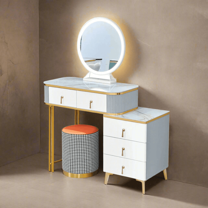 Brianna Sintered Stone Extendable Dressing Table