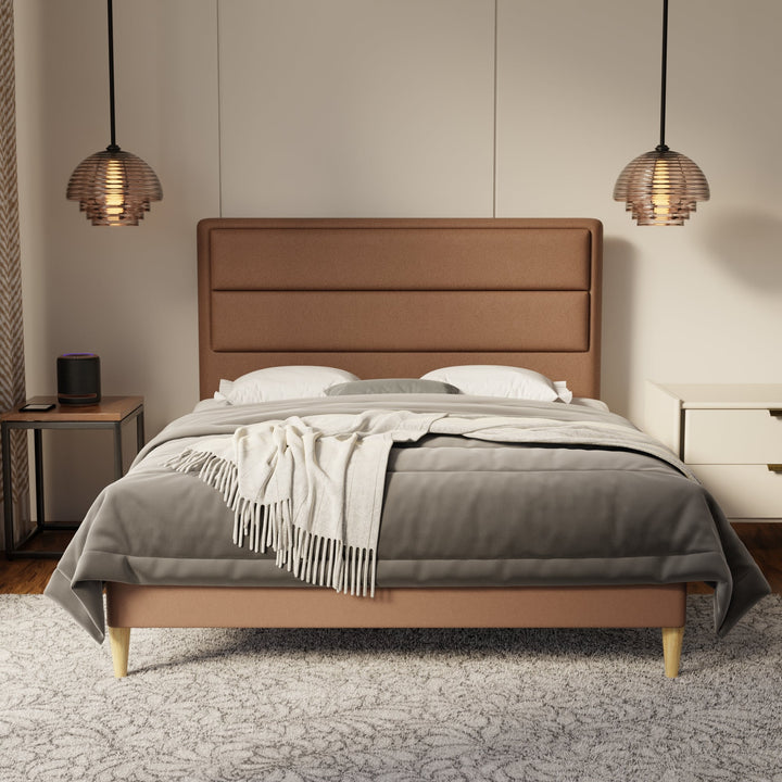 Zorvain Fabric Bed Frame (Water Repellent & Pet friendly) by Somnuz
