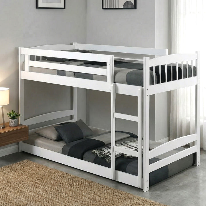 Thane White Wooden Bunk Bed