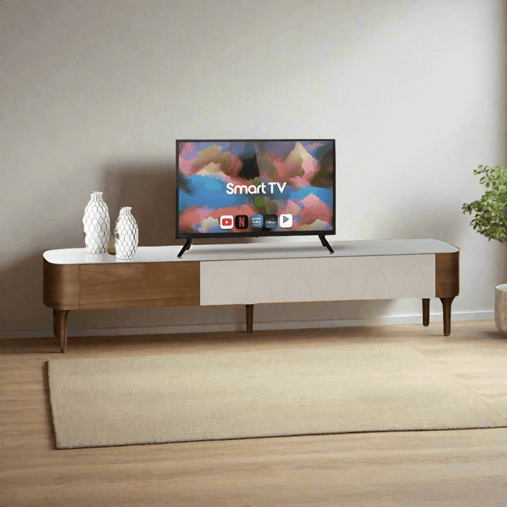 Grant TV Console with Crystalised Stone Top