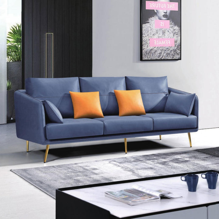 Faux Leather Sofa