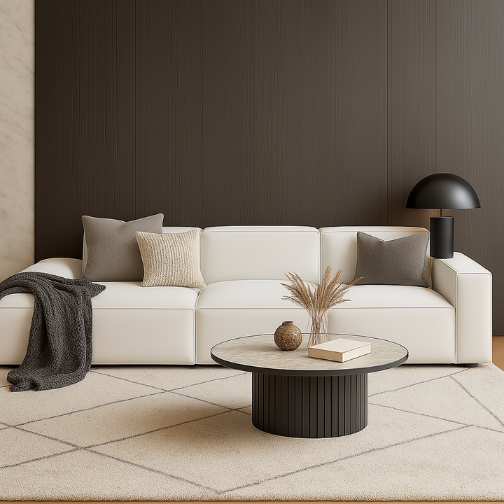 Giacomo Premium Leather 4 Seater Extended Sofa