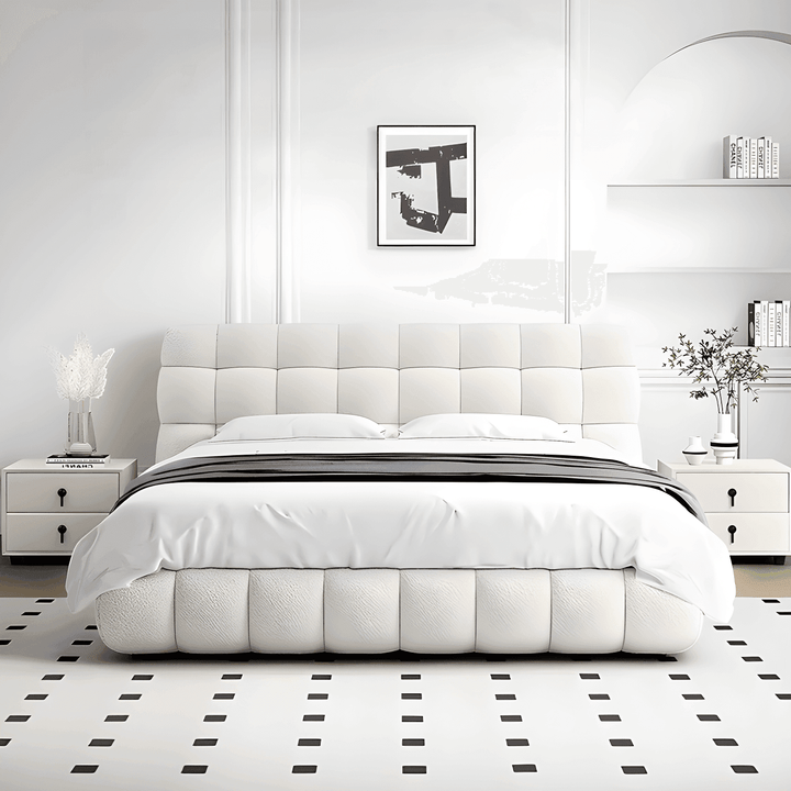 Bella Teddy Fabric Bed Frame by Esteller
