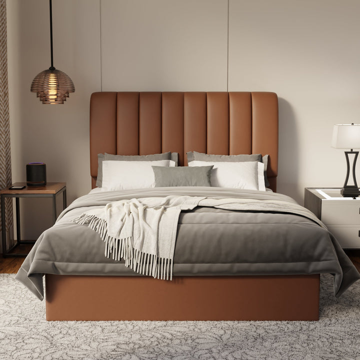 Trevino Faux Leather Drawer Bed Frame (Pet Friendly) by Somnuz