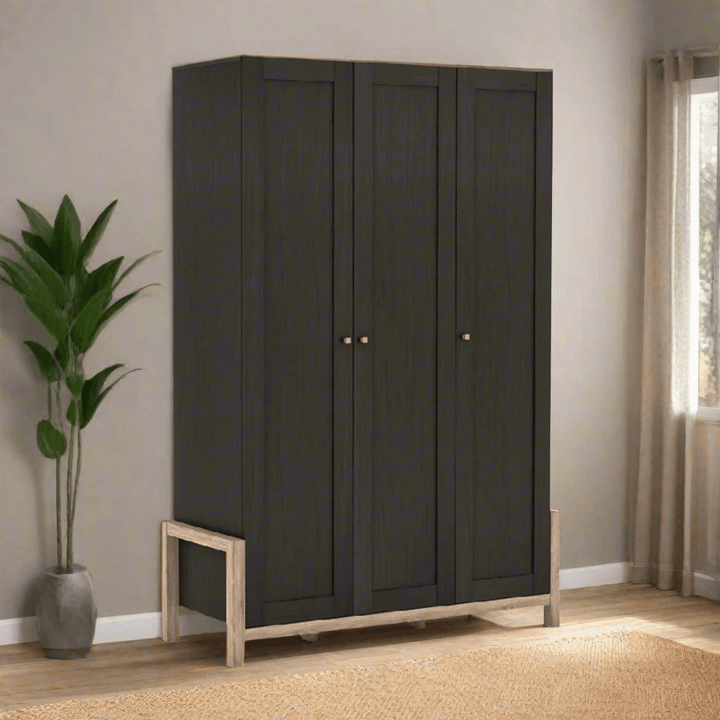 Vireo Wooden 3 Door Wardrobe