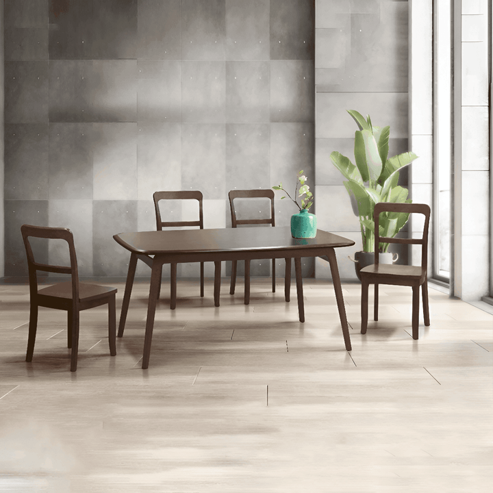 Pierce II Wooden Dining Set (1+4)