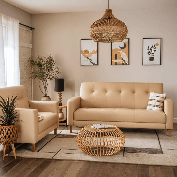 Ashford Faux Leather Sofa
