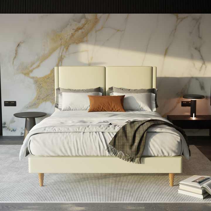 Ashleah Faux Leather Bed Frame