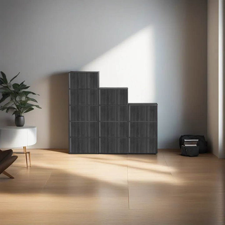Derek Dark Oak Storage Cabinets