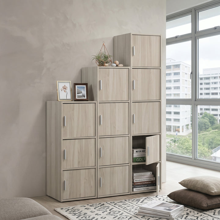 Darneil White Wash Storage Cabinet