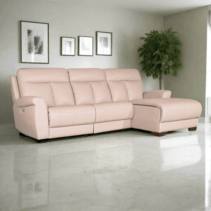 Finley L-Shaped Leather Recliner (Electric)
